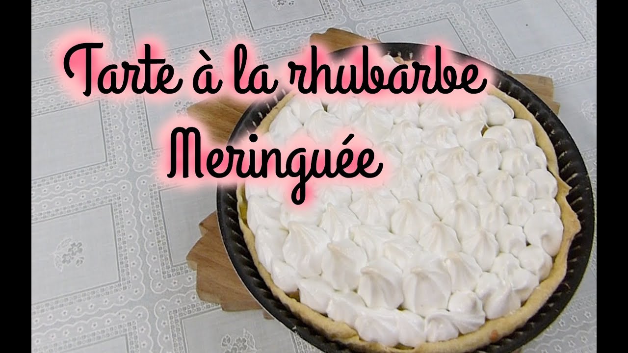 [ Cuisine N°8 ] : La tarte à la rhubarbe meringuée croquante