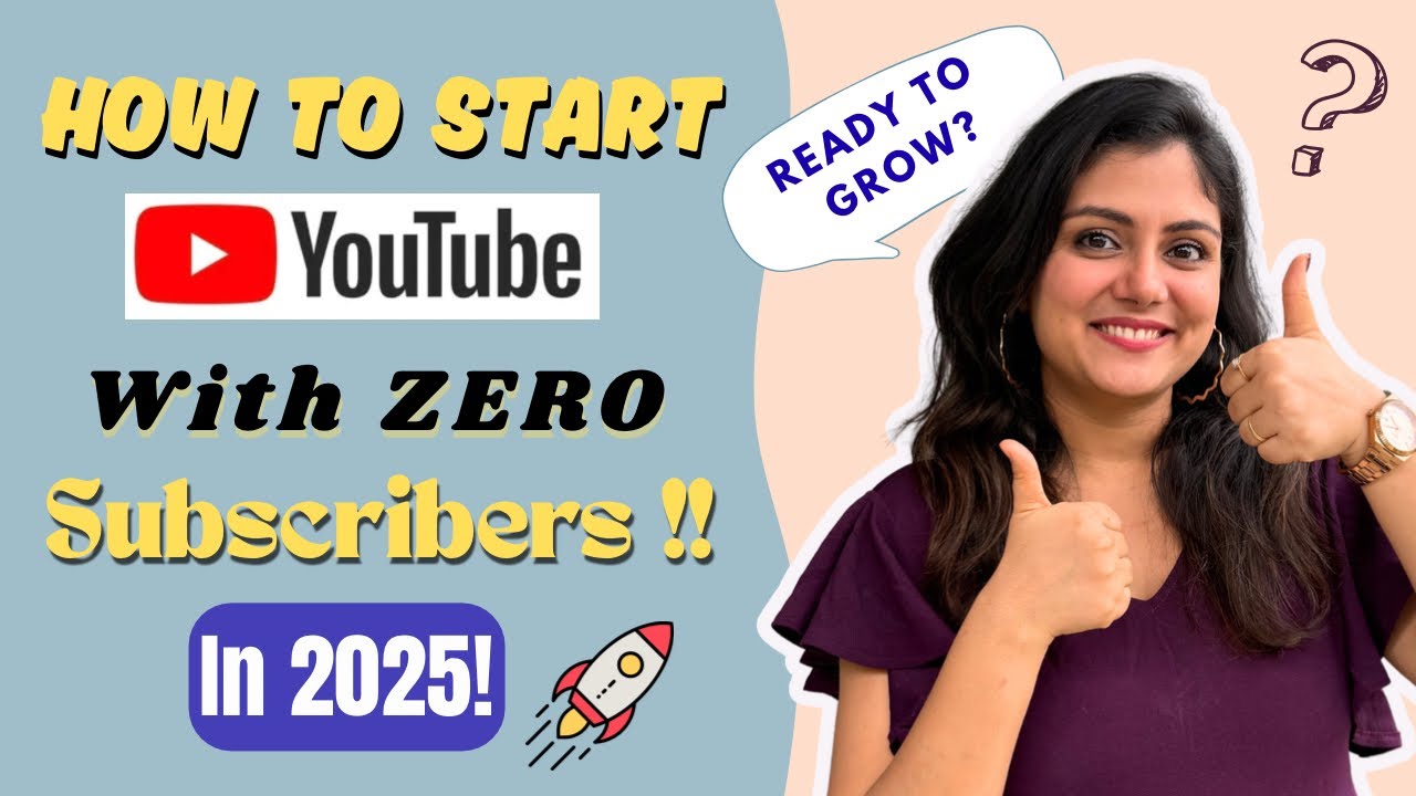 How to Start YouTube with ZERO Subscribers in 2025?😇Real Tips!👍🏻 #youtube #growth #monetization #yt