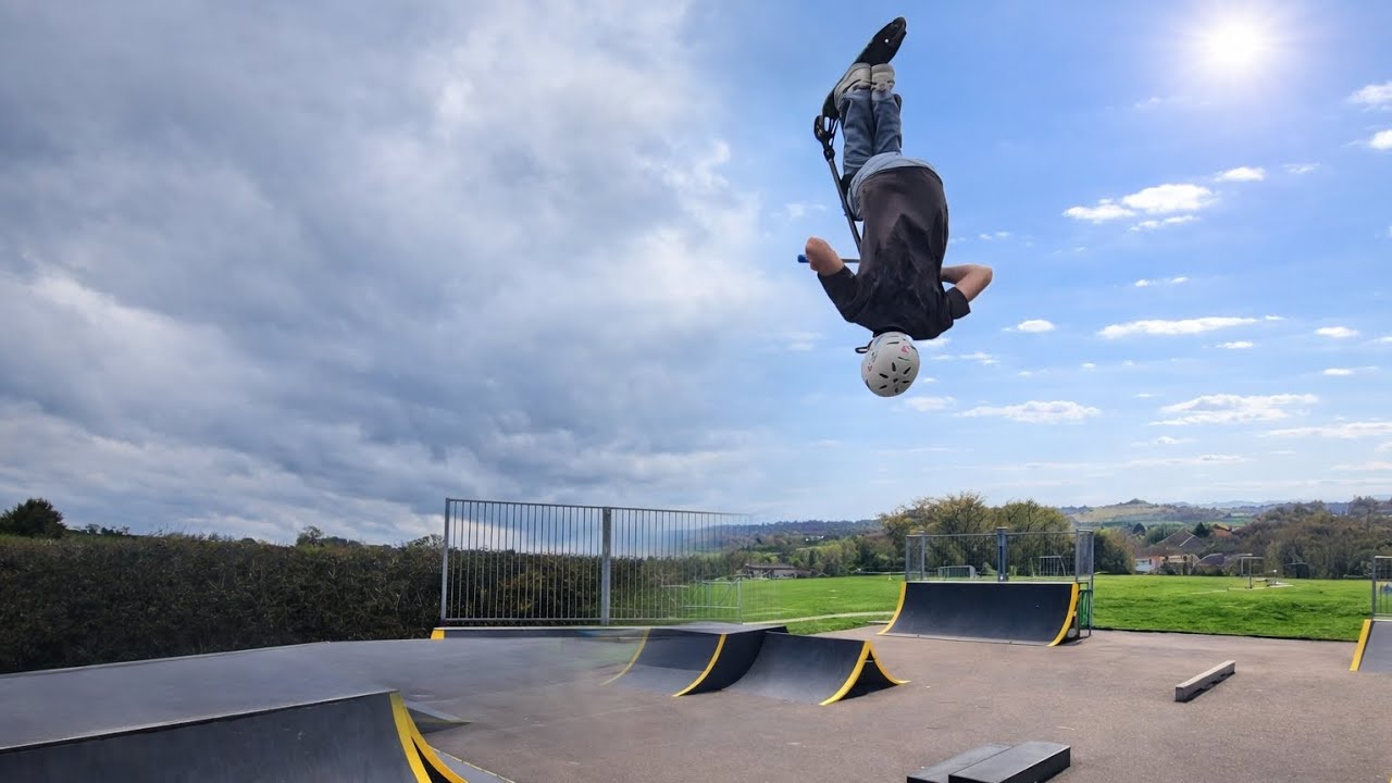 Riding My Scooter At My Local Skatepark! 