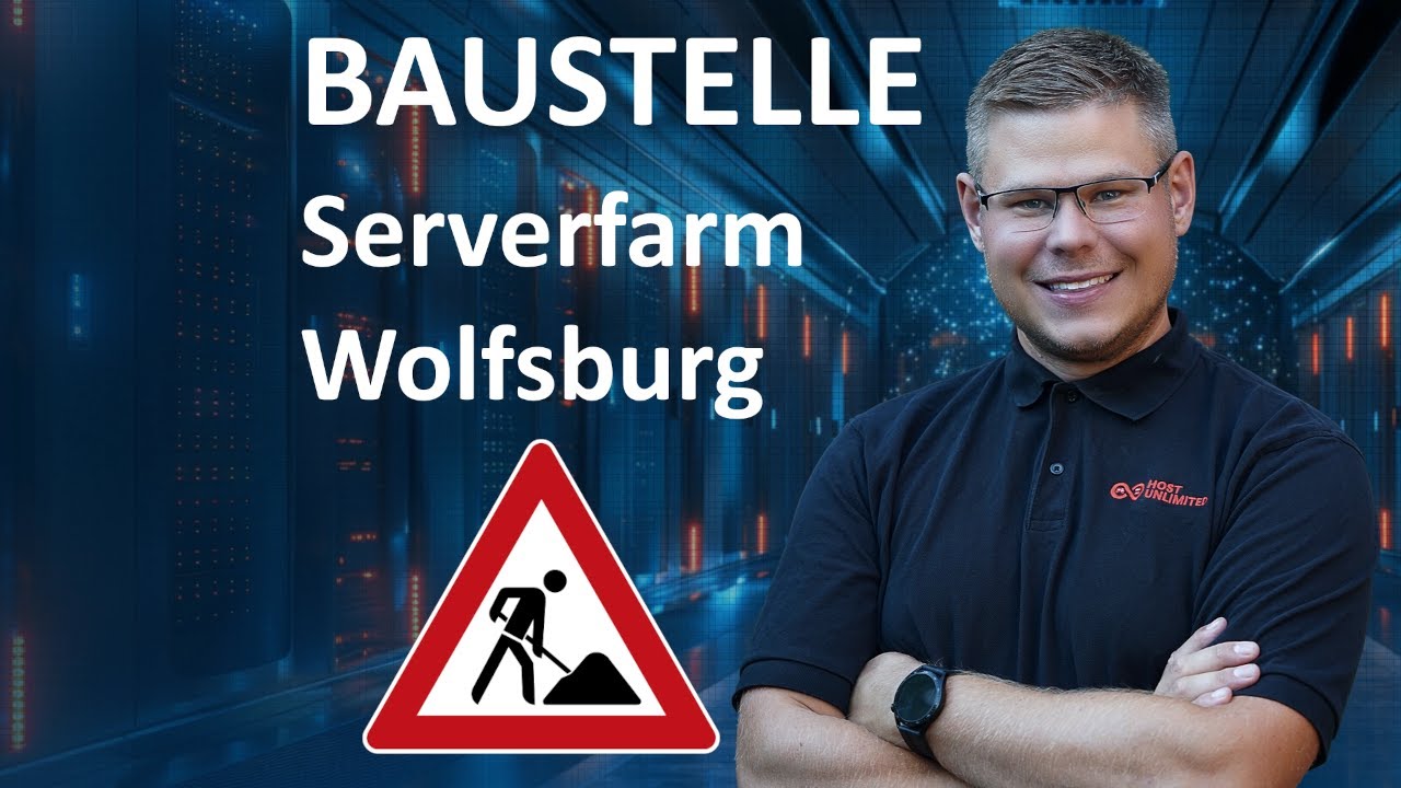 Erweiterung Serverfarm Wolfsburg - Baustellenführung (Teil 1/2) | Host-Unlimited.de