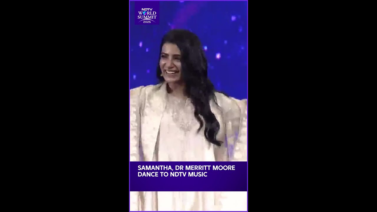 Samantha Prabhu & Dr Merritt Moore Dance On Stage At NDTV World Summit
