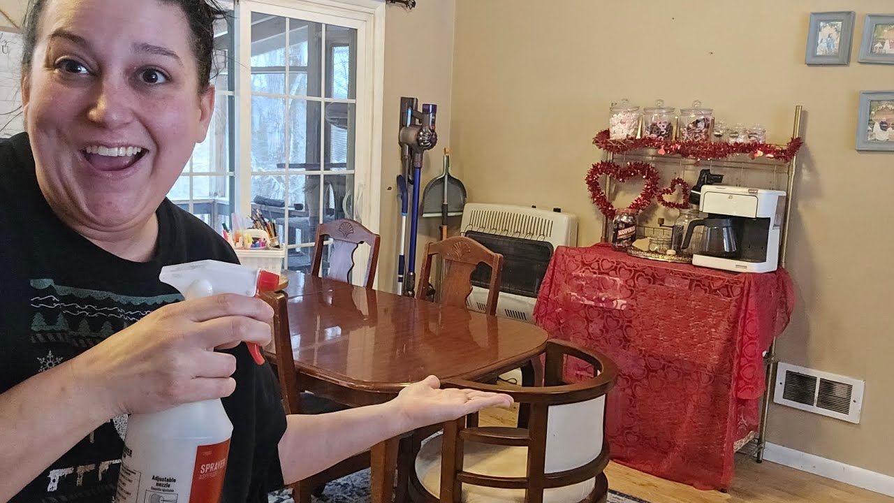 Realistic Dinning Room Table Top Clean Up