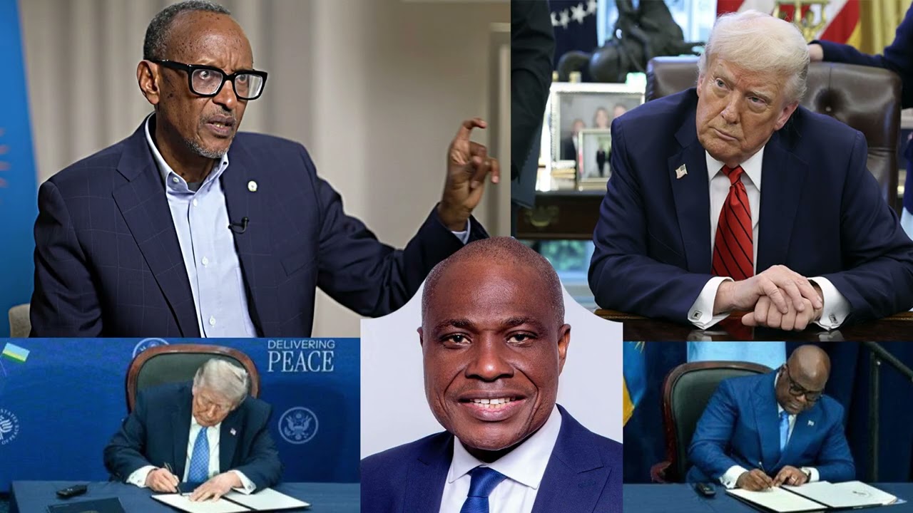 Bati H.E Kagame yashutse Tshisekedi amutega umutego wamasezerano ua USA,Dore Video Trump abivugaho
