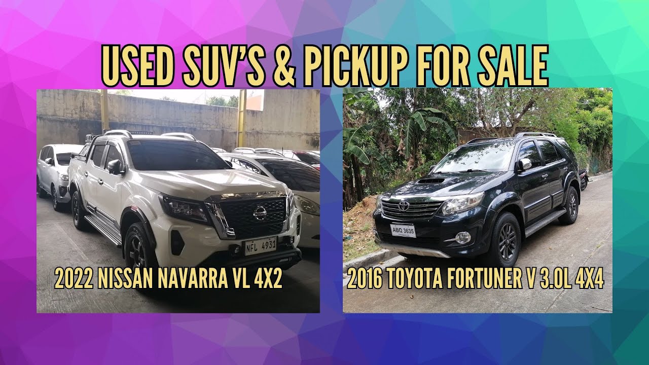 Used Cars & Pickups for Sale Philippines | Toyota Fortuner, FJ Cruiser, Subaru Outback & More!