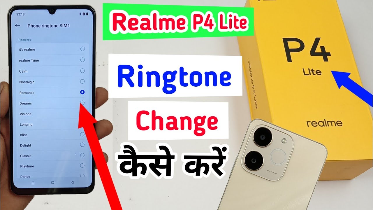 realme p4 lite me ringtone change kaise kare / how to change ringtone in realme p4 lite 