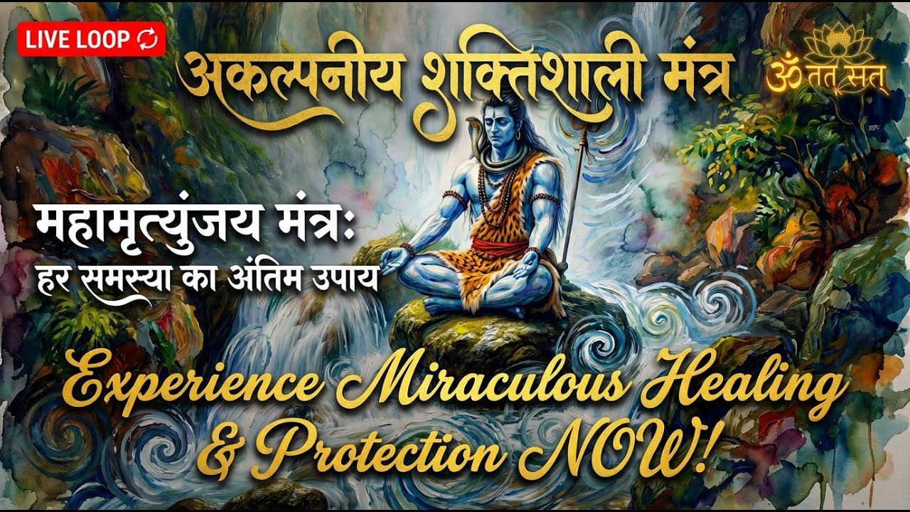 LIVE: Mahamrityunjaya Mantra | Powerful Shiva Mantra for Healing & Protection | ॐ त्र्यम्बकं यजामहे