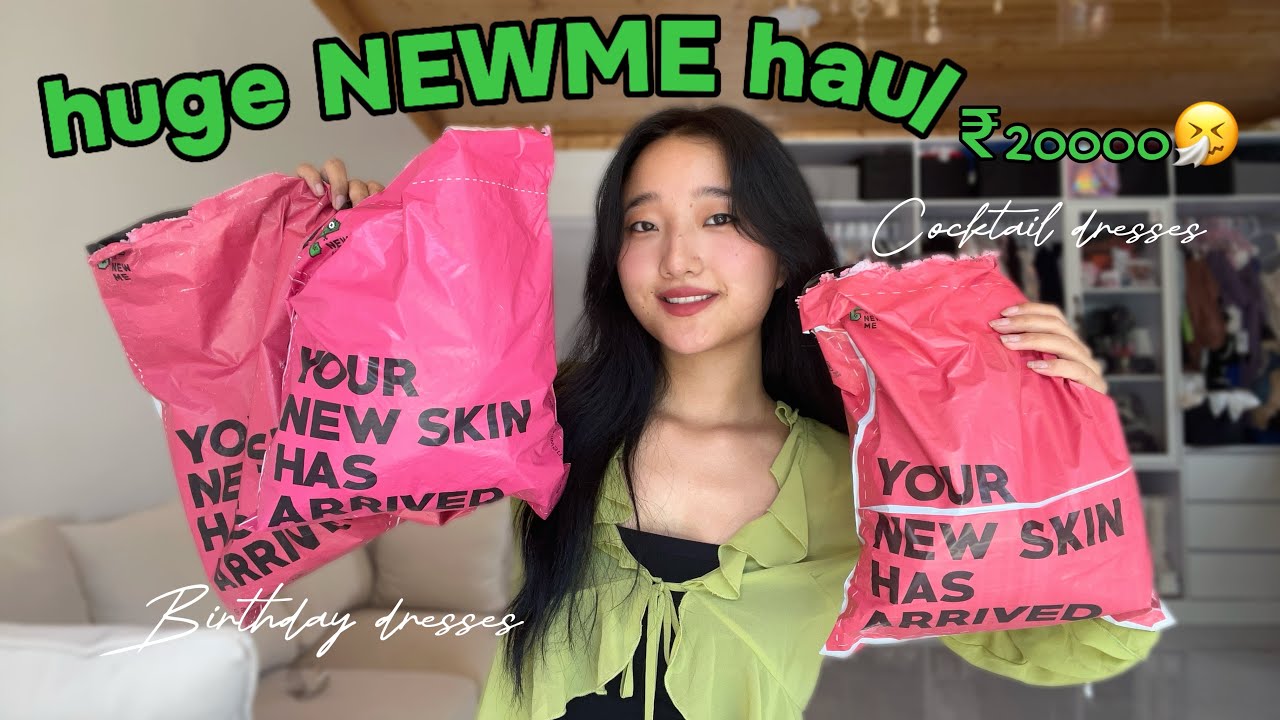 Huge ₹20000 NewMe haul | dresses, tops , skirts ✨