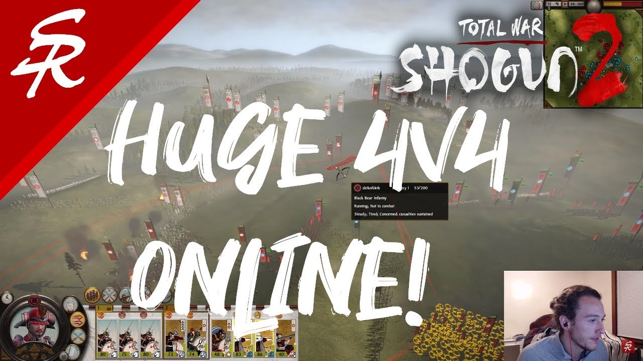 HUGE 4v4 Online Battle! Shogun 2 Total War