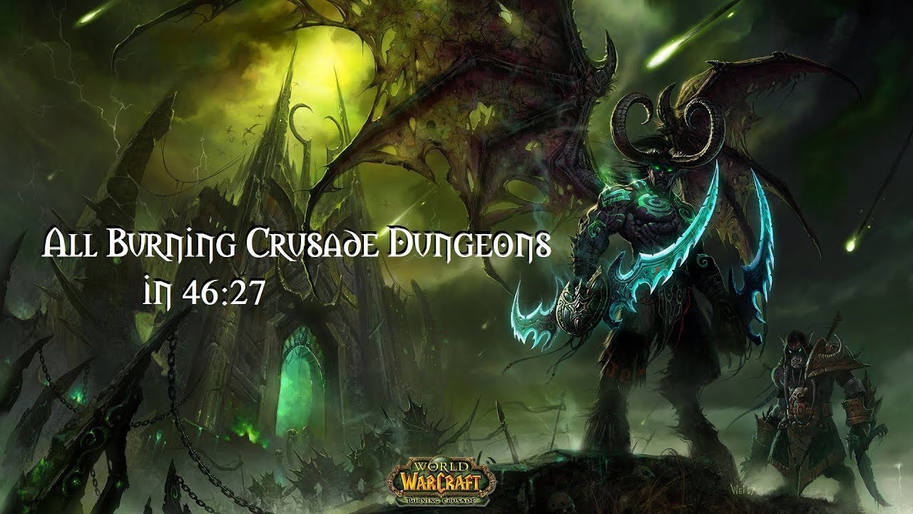 World of Warcraft - All Burning Crusade Dungeons in 46:27 [World Record]