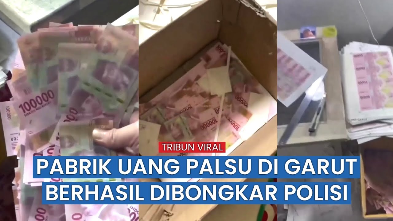 Polisi Bongkar Pabrik Uang Palsu di Garut, Ratusan Juta Rupiah Siap Edar Disita