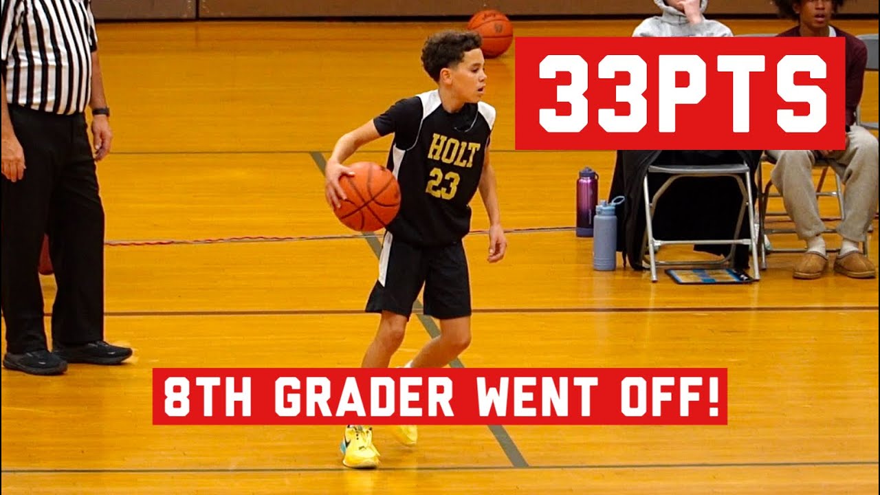 Middle Schooler gets buckets: Caleb Dance drops 33pts in Middle school game