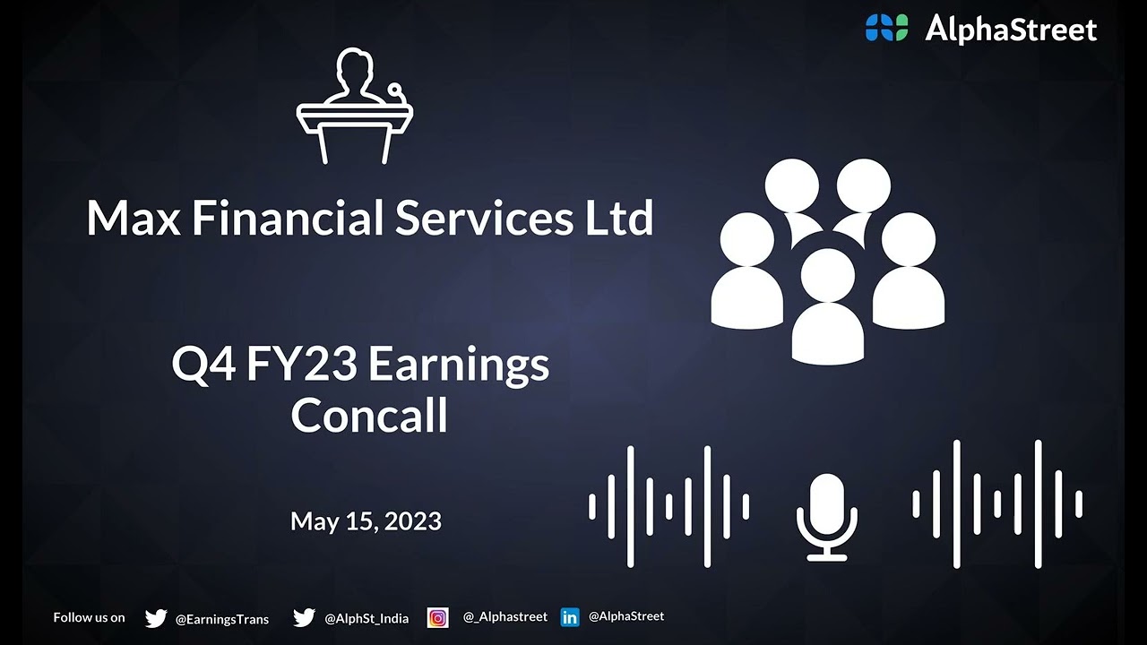 Max Financial Services Ltd Q4 FY23 Earnings  Concall