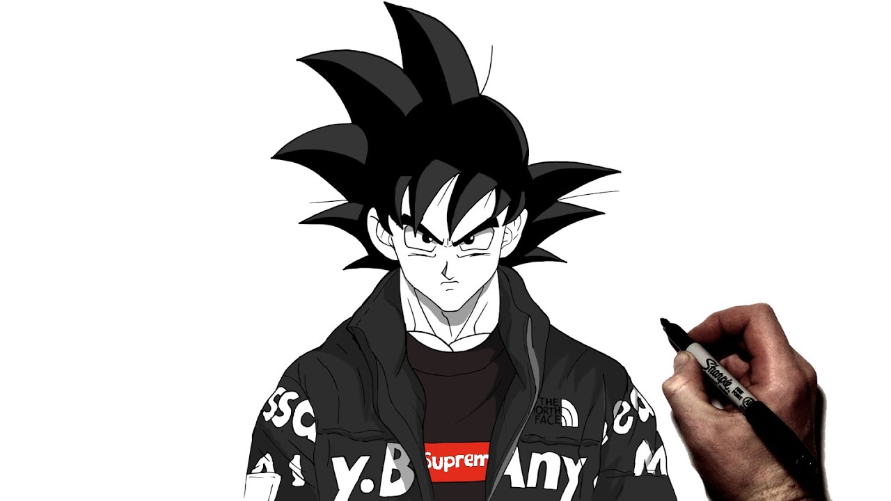 How To Draw Goku Drip | Step By Step | Dragon Ball