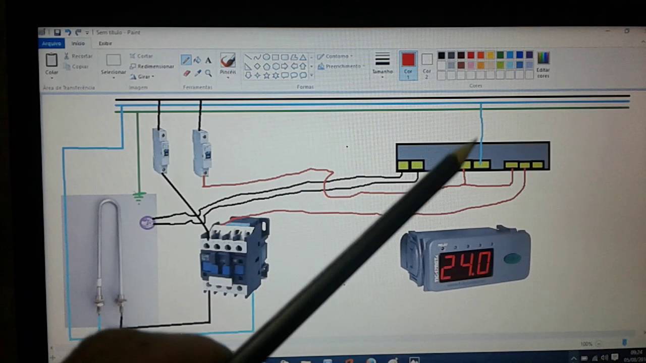 Como ligar um termostato a um contator