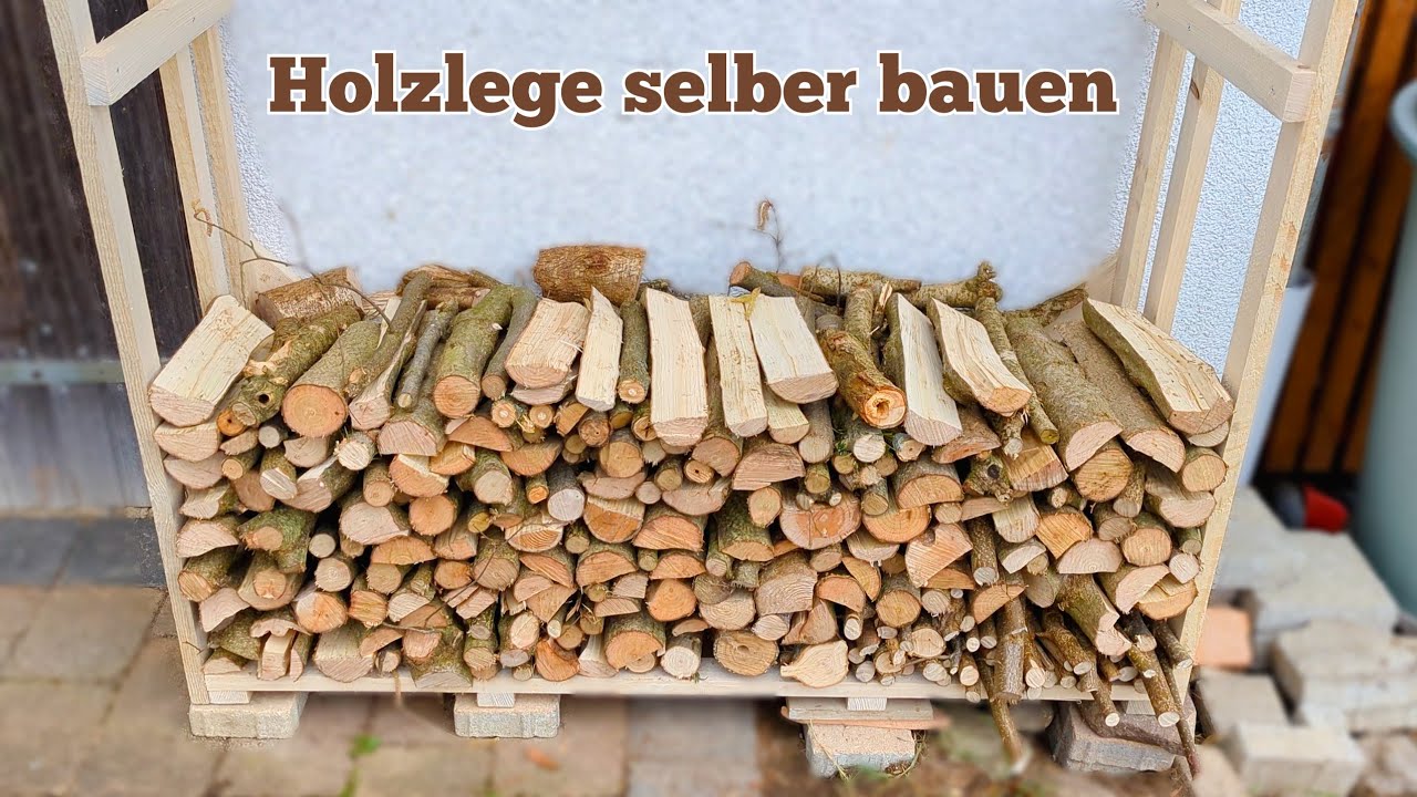 einfache Holzlege/Holzunterstand für 30€ selber bauen! (Bauanleitung + Maße)
