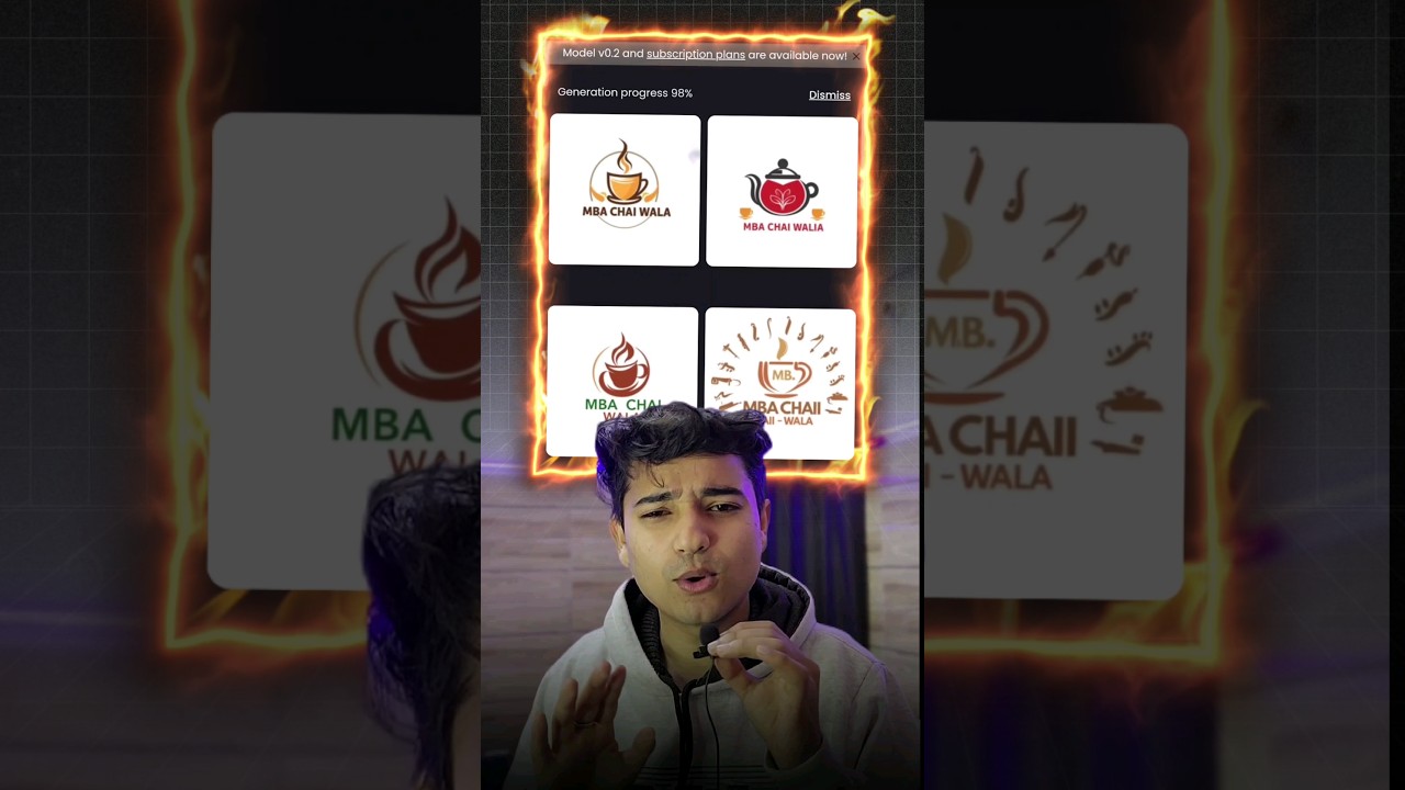 Make professional logo with Ai for FREE 😲🔥 #shorts