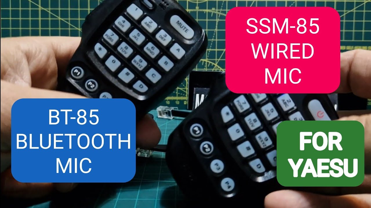 BT-85 Bluetooth Microphone - Compared to Yaesu SSM-85D