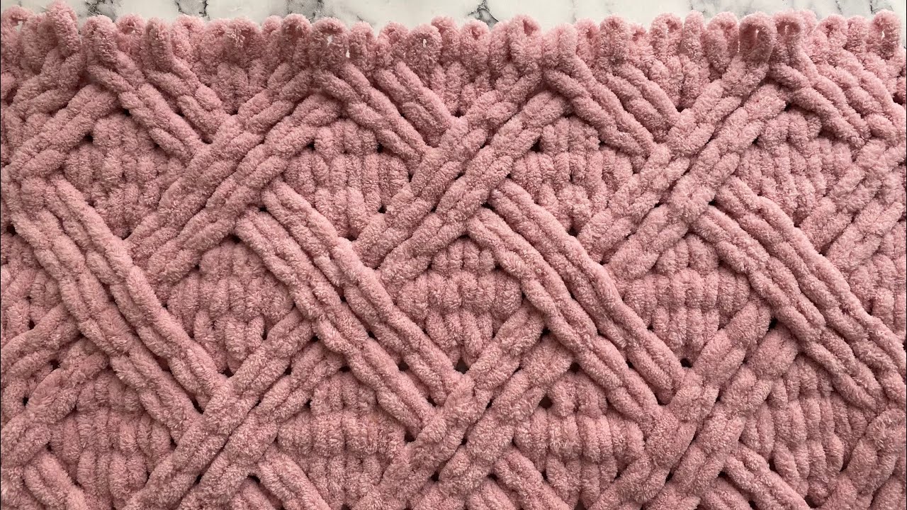 ALİZE PUFFY İLE YENİ BATTANİYE MODELİ💖 | Çapraz Model Bebek Battaniyesi Yapımı😍