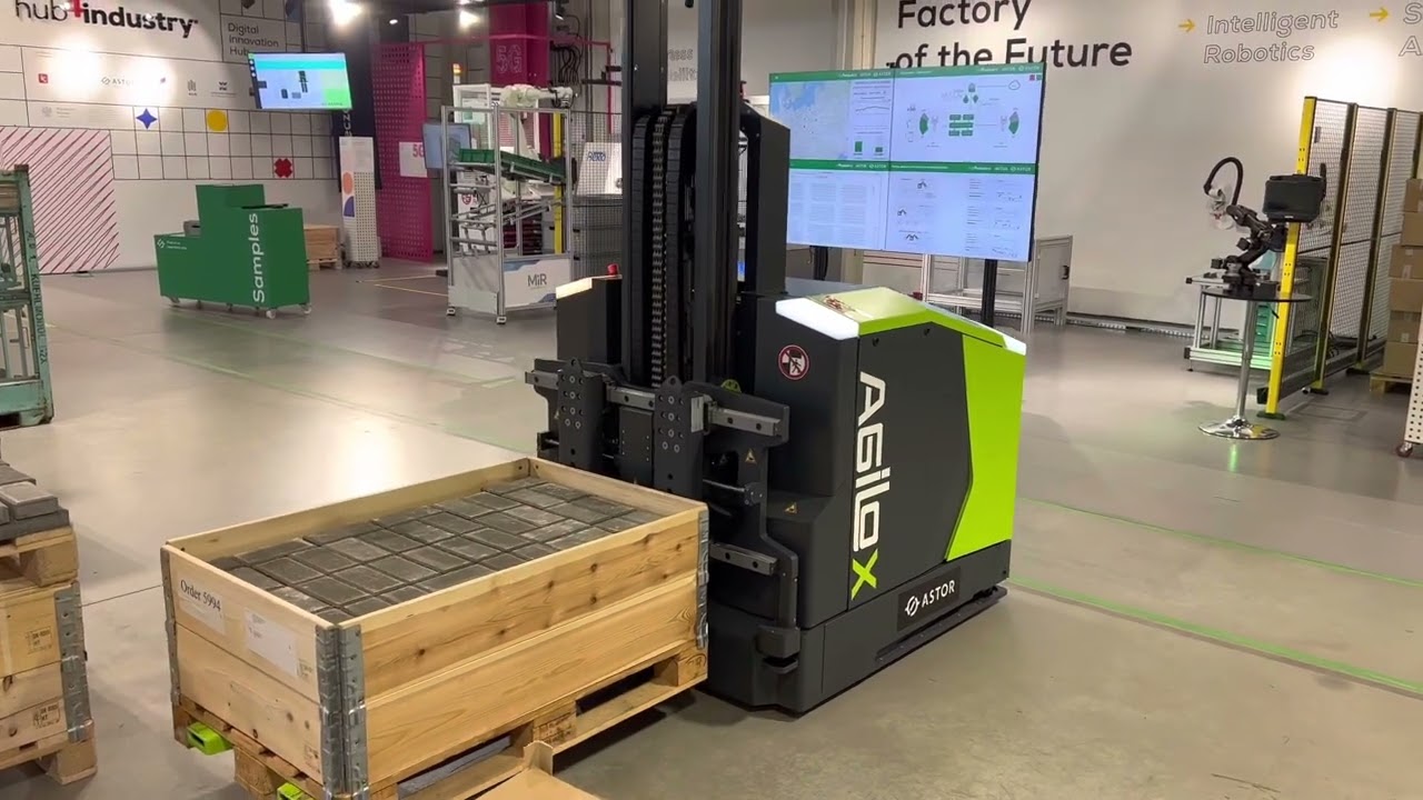 Testy robota AGILOX OCF w ASTOR Robotics Center