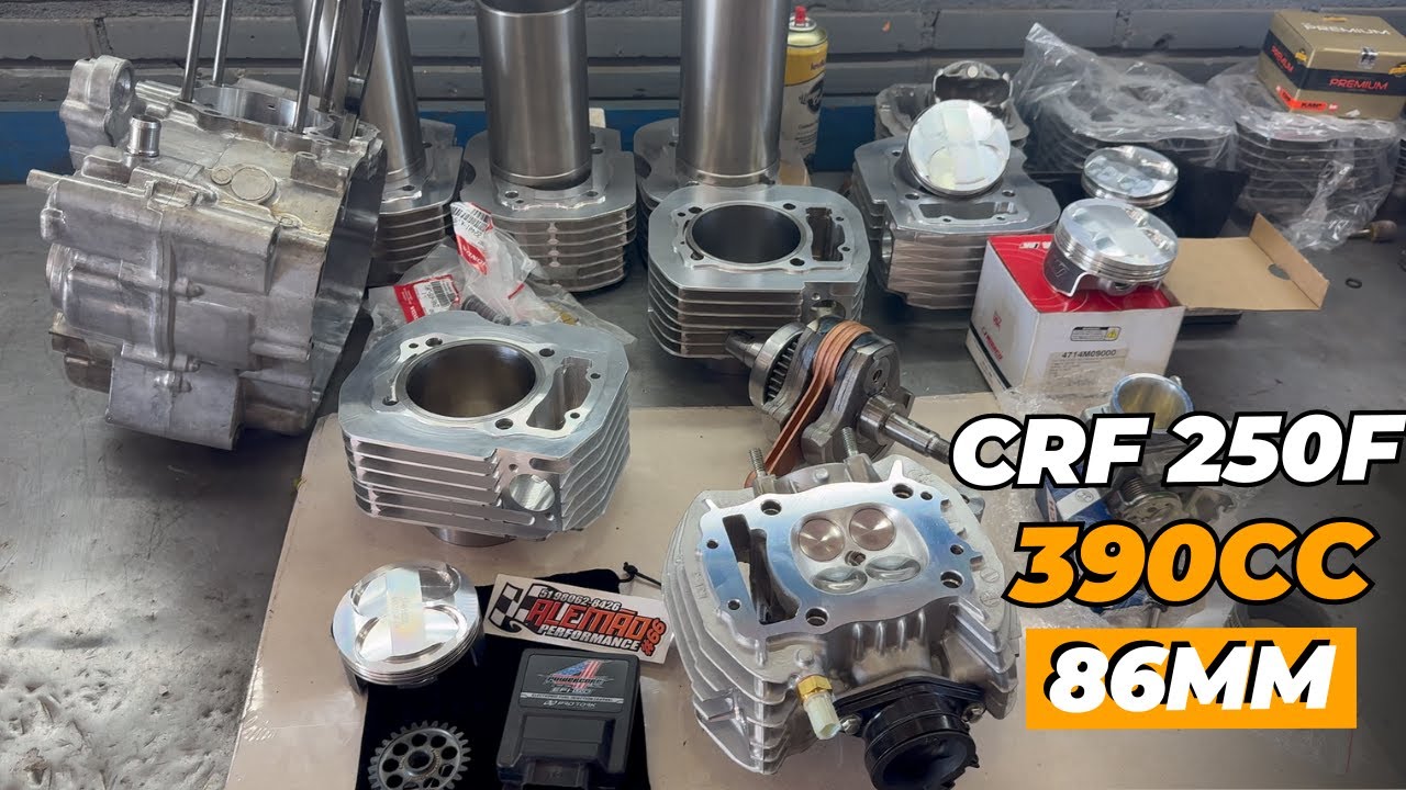 CRF 250F PREPARADA pra 390cc com PISTÃO 86MM - PROJETO ALEMÃO PERFORMANCE