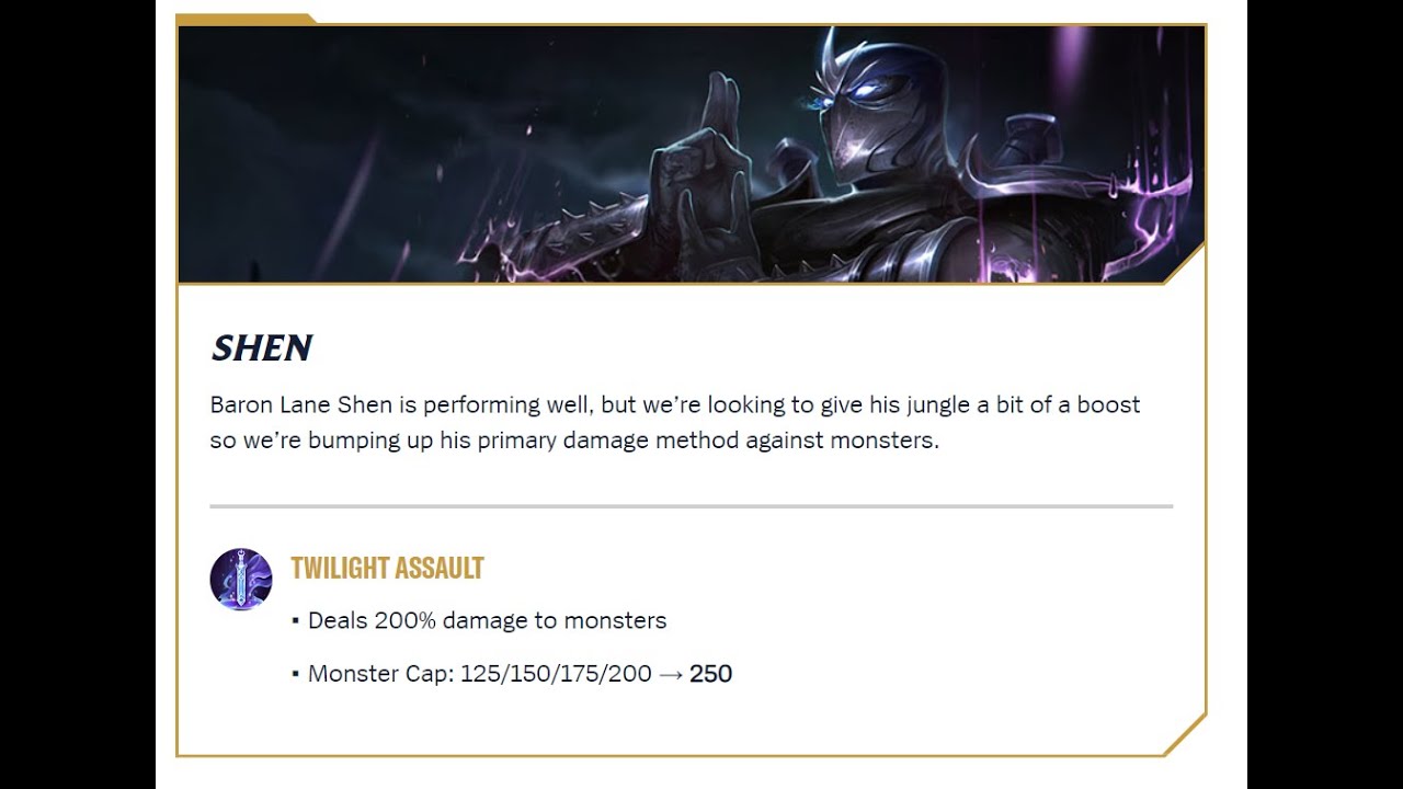 (Wild Rift) Shen can now solo drake at level one with no items, no jungle runes and no smite...