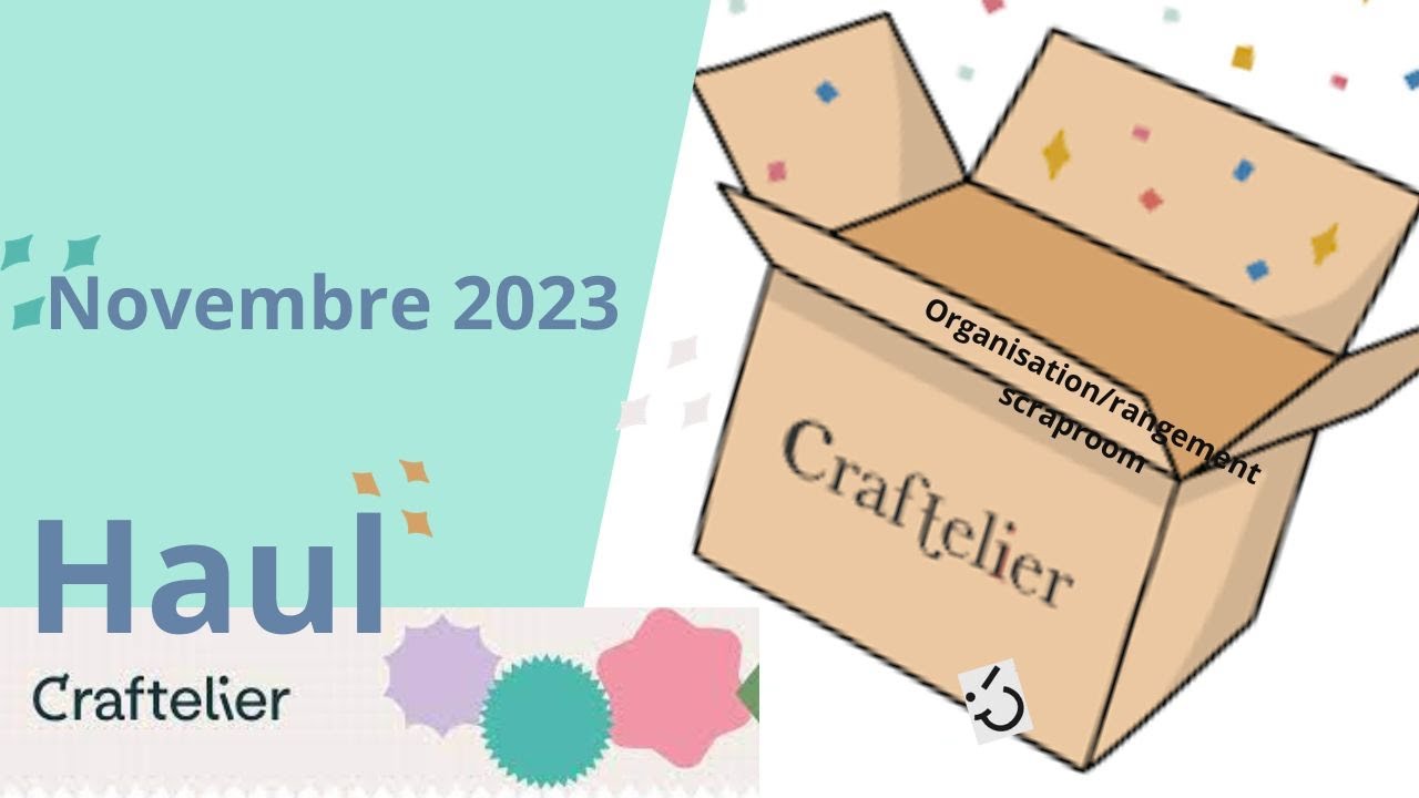 Haul CRAFTELIER : rangement SCRAPROOM, matériel, encre DISTRESS, papiers STAMPERIA