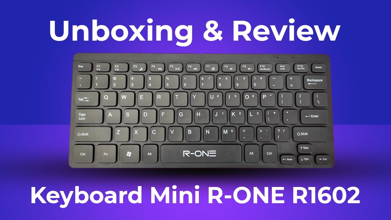 Unboxing & Review Mini Keyboard R-ONE R1602