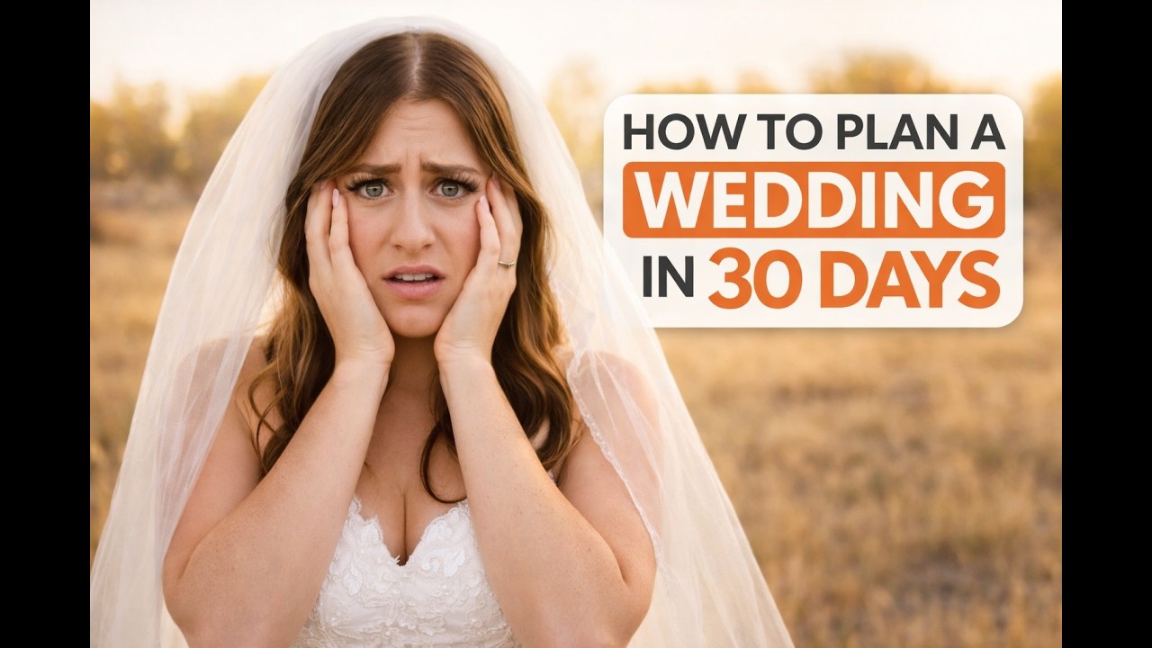 How to Plan a Wedding in 30 days: Part 1