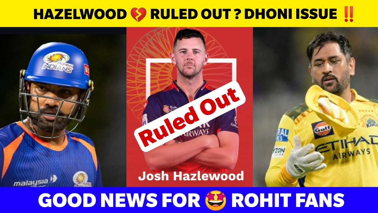 IPL 2026 Hazelwood Ruled Out ? Dhoni issue exposed by Abd | RCB IPL updates | Tamil cricket News |