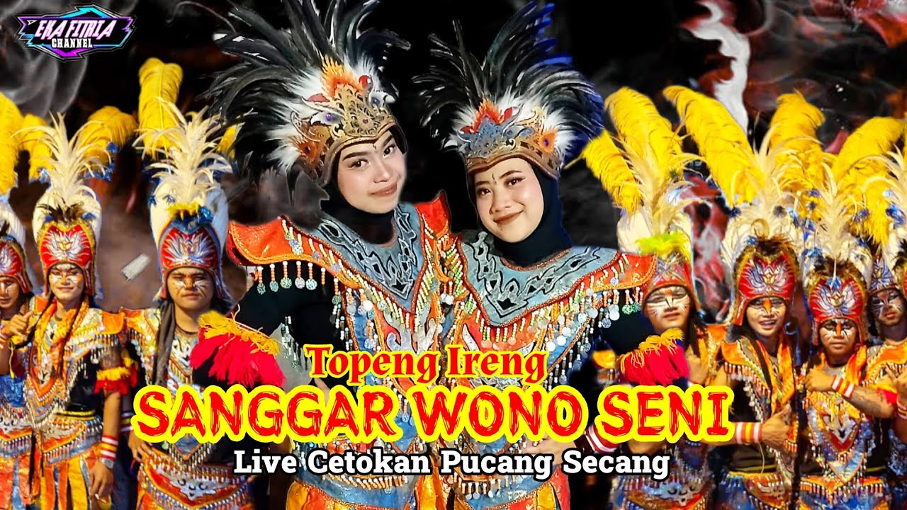🔴RODAT KOLABORASI TOPENG IRENG SANGGAR WONO SENI//LIVE CETOKAN PUCANG SECANG #topengireng#jathilan 