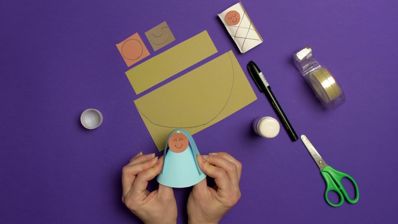 I Believe - It's A Miracle! - Paper Nativity Mary And Joseph