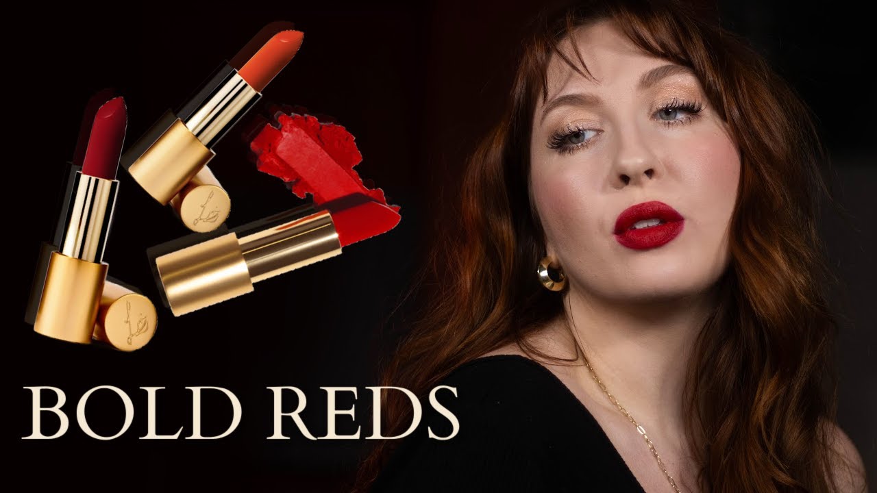 💋Statement Lips ft Lisa Eldridge Velvet Ribbon, Jazz & Morning💋 + Base Routine for Makeup That LASTS