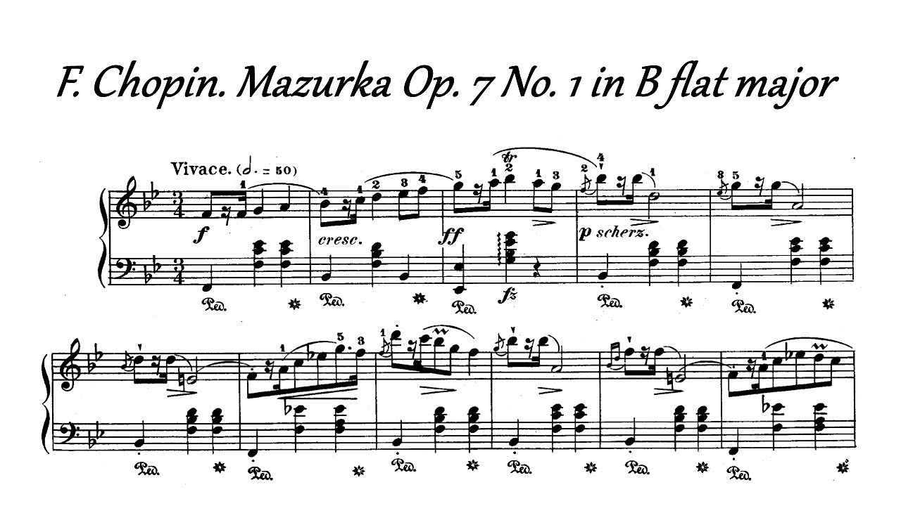 F. Chopin - Mazurka Op. 7 no. 1 in B flat major