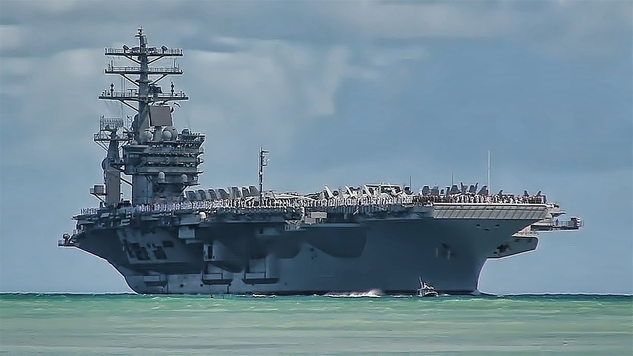 USS NIMITZ - VIP TOUR & Flight Deck Action