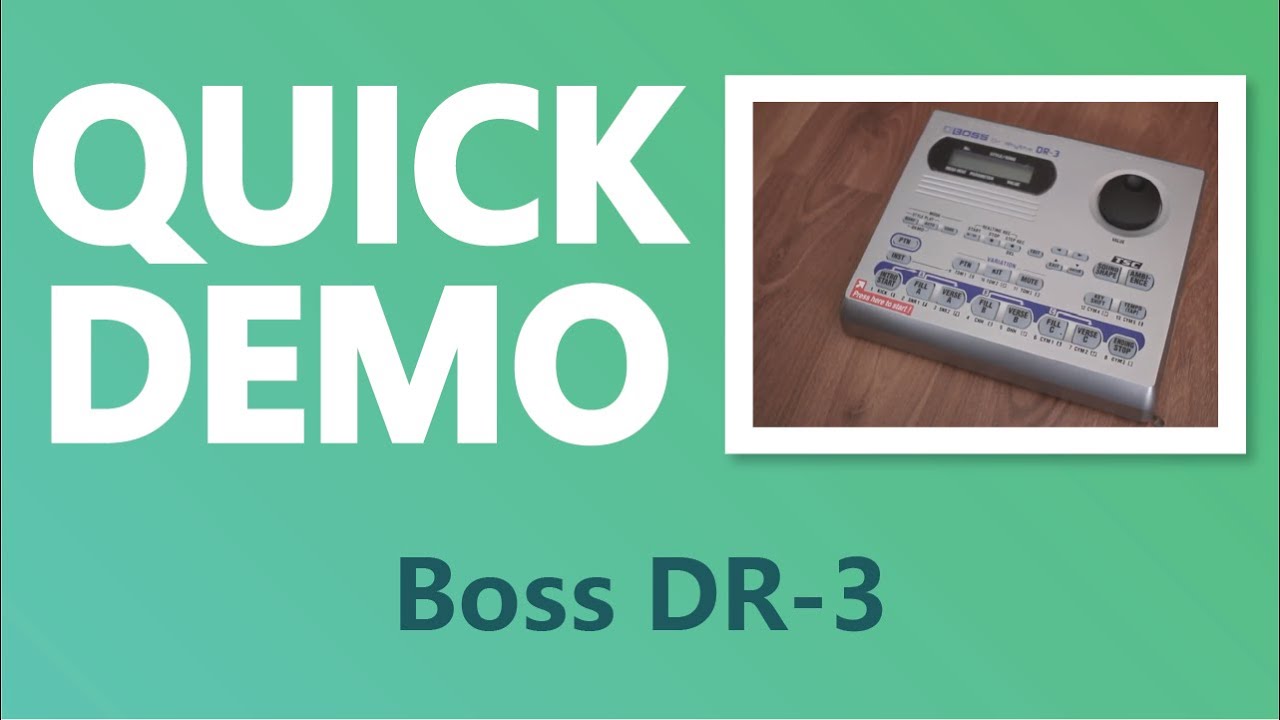 Boss Doctor Rhythm DR-3 - Quick Demo [No Talking]