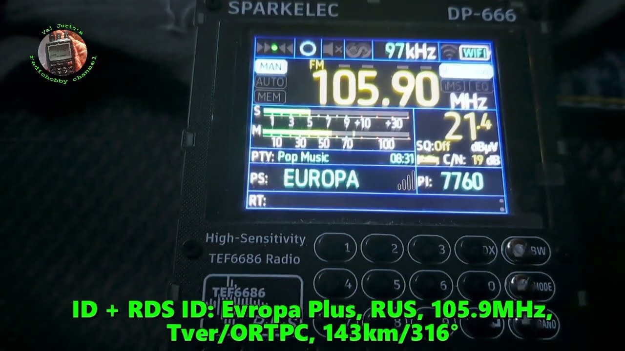 05.02.2026 05:25UTC, [Semilocal], Evropa Plus, RUS, Tver, 105.9MHz, 143km