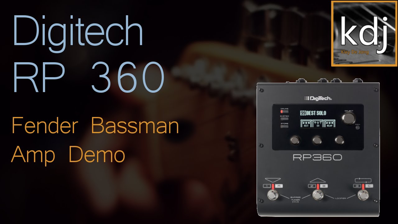 Digitech RP360 - Fender Bassman Amp Tone Demo