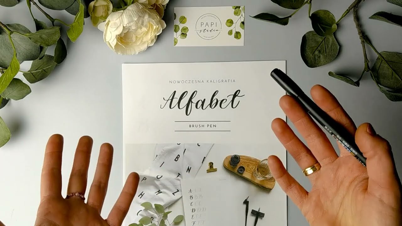 #04 ALFABET - LETTERING BRUSH PEN dla początkujących - nowoczesna kaligrafia pisakami