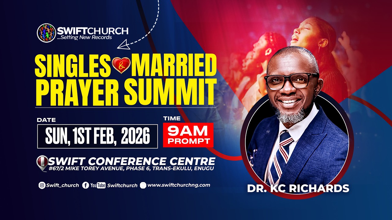 Welcome to our  SINGLES AND MARRIED PRAYER SUMMIT
