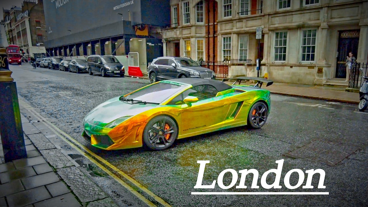 Rainy day in London |🌧️Walking down Oxford Street, Mayfair and Marylebone Lane. 4K 🌦️