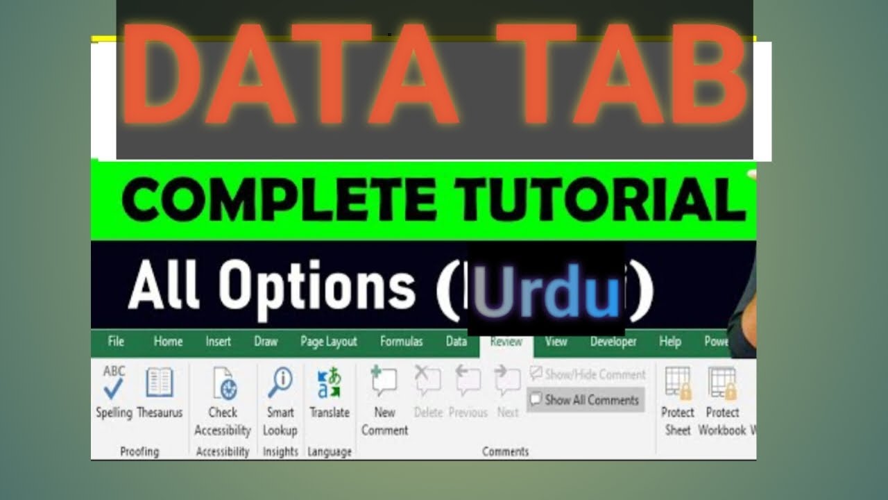Excel Data Tab | Data Tab in Excel | Ms Excel Tutoriol for Beginners [Urdu]