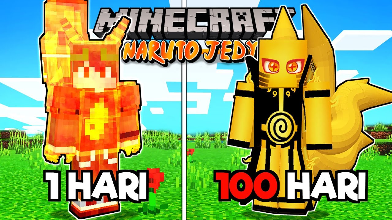 100 Hari di Minecraft Naruto Jedy Crystal