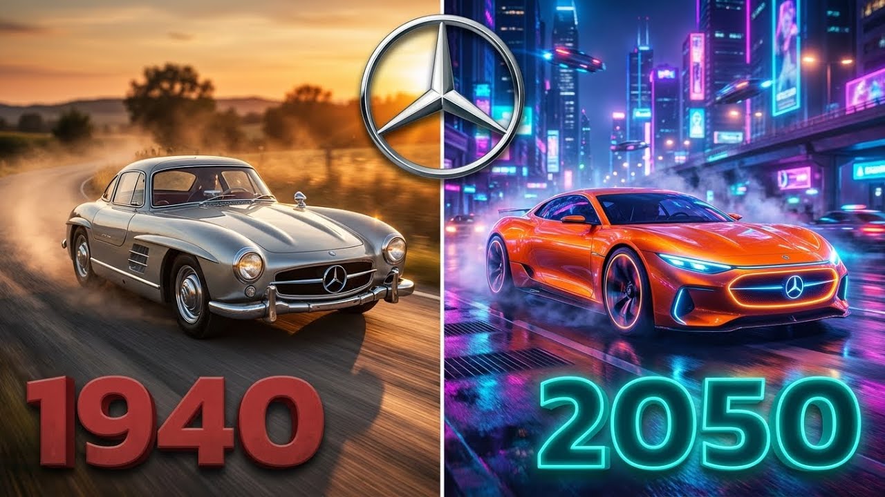 Mercedes Evolution (1940–2050) | From Classic Icons to the Future | car evolution