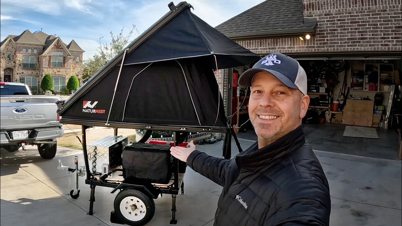 Building my MICRO rooftop tent trailer. Start to finish