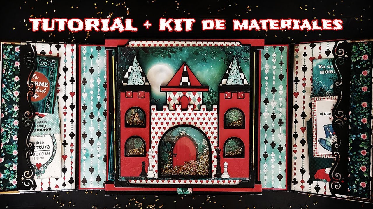 TUTORIAL + KIT de materiales: Caja - álbum castillo 