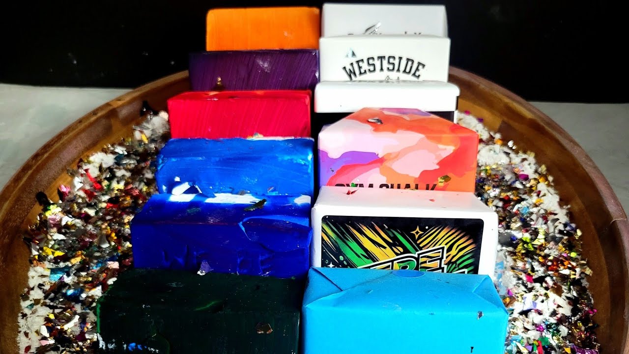 Dyed & Plain Fresh Gym Chalk • 🫠💜💙🩵🤍🩷💚 Multi-Brand • Comparison Crush • 