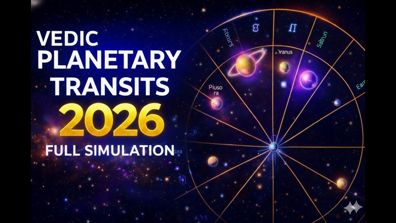 Vedic Planetary Transits of 2026 in Motion | Full Simulation
