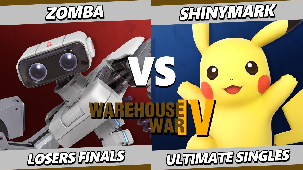 Warehouse War 4 LOSERS FINALS - ShinyMark (Pikachu) Vs. Zomba (ROB) Smash Ultimate - SSBU