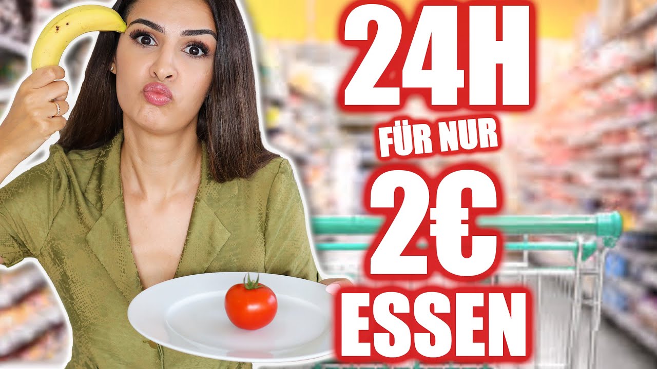 24 STUNDEN F&Uuml;R NUR 2&euro; ESSEN D&Uuml;RFEN 😳 KINDOFROSY