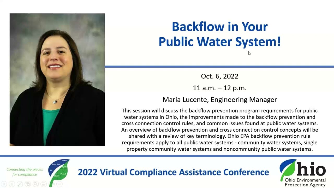 2022 VCAC - Backflow in your public water system!